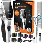 Professional Pet Clippers Dog Grooming Kit Heavy Duty Trimmer Thick Hair Us