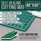 40  X 60  Green black Self Healing 5-ply Double Sided Durable Cutting Mat