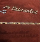 Le Cabriolet Script Emblems Chrome Cadillac Convertible Rear Quarter Panel Pair