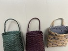 Lot Of 3 Baskets Small Hanging Primitive Rustic Country Farmhouse Decor 