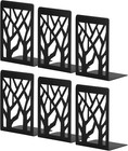 Heavy-duty Black Metal Bookends  3 Pair  4 7x3 6x7 Inches  Home   Office