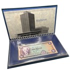 1977 Bank Of Jamaica 4-banknote Collectors Set Serial Number 6750 - Display Book