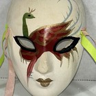 Ceramic Mardi Gras Mask Wall Decor   New Orleans