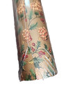 Vintage Caspari 10  Continuous Gift Wrap Roll Pine Cone   Holly  9309rc 