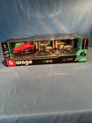 1 43 Burago Mercedes Amg Petronas Formula 1 Team Racing Paddock Set New In Box