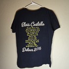 Elvis Costello 2016 Detour Tour T-shirt Men   s L West Coast Cities Band Music