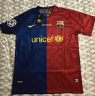 Lionel Messi Autographed Barcelona F c  08-09 Jersey Comes With Coa 