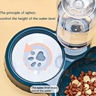 3 In 1 Cat Bowl Set Tilt Design Gravity Water Feeder Pets Dog Cat Animals Gift
