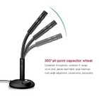 Mini 3 5mm Studio Microphone Usb Desktop Wire Gaming Mic Speech Mic Stand Holder