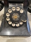 Vtg Black Bakelite Bell System Western Electric Rotary Desk Phone