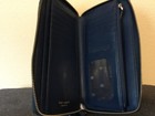 Kate Spade Double Zip Wristlet Wallet Black Leather New No Tag