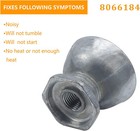341241 Dryer Belt   8066184 Motor Pulley Compatible For Whirlpool Kenmore Dry