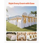 Uimoso 30pcs White Stretch Spandex Chair Covers For Weddings parties  And Dining