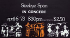Vintage Steeleye Span Concert Poster Silkscreen 1973 British Elec Folk-rock Read