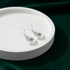 Solid 925 Sterling Silver 10mm Round Bezel Dangle Earrings Handmade Gift For Her