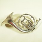 Antique 1900s Banner Cleveland Mellophone Silver For Parts Or Repair