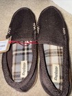 Cozy Comfort Men s Herringbone Moccasin Slippers Size 7-8
