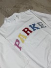 Parke Women Varsity Mockneck Fleece Summerland Multi-color Brand New L xl