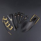 4 4 Violin Peg Tailpiece Chin Rest Fine Tuners Ebony Wood Endpin Violin Kit 1set