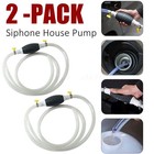 2pcs Siphon Pump Gas Transfer Gasoline Siphone Hose Oil Water Fuel Transfer Hand