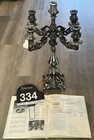 Liberace Collection Sterling 22 1 2 Inch Tall Candelabra -w christie   s Receipt    