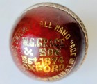 Wg Grace And Sons Empire Standard Handmade Hard Leather Cricket Ball 5 5 Oz