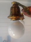 Antique  Victorian 4 Light Ceiling Pan Light Fixture With Florals- Re Wired 