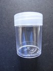 Lot Of 5 Bcw Half Dollar Round Clear Plastic Coin Storage Tubes W  Screw On Caps
