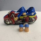 Mf162 Tin Litho Friction Motorcycle With Two Riders New Old Stock Vintage