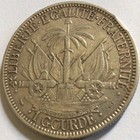1895 Haiti 1 Gourde Silver Km-46 Lowest Mintage Highest Details