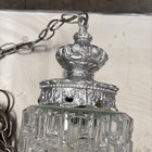 Vintage Glass Swag Hanging Lamp