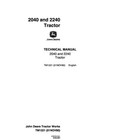 John Deere 2040  2240 Tractor Service Manual Repair Shop Technical Book