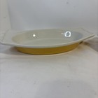 Set Of 2 Vintage Hall Pottery Individual Yellow Casserole Lasagna Dish