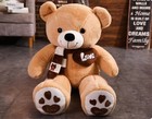 Brown Teddy Bear Pillow Plush Toy 31  Stuffed Animal Toddler Doll Gift For Kids
