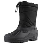 Knixmax Winter Snow Work Boots Men Work Shoes Insulated Waterproof Ski Snow Boot