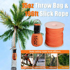Arborist Throw Line Kit 15oz Weight 196ft Paracord For Tree Climbing