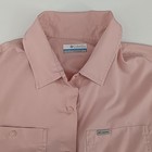 Columbia Silver Ridge Utility Pink Long Sleeve Hiking Shirt Womens Medium Upf 40
