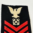 Vintage Wwii Us Navy Chief Petty Officer Wool Dress Blue Rating Patch Usn