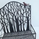 Metal Decorative Basket Organizer Box Tree Bird Rustic Farmhouse Cottagecore 14 