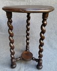 Antique French Plant Table 19th Century Woodwork Stool