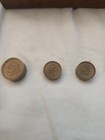    vintage Brass Apothecary Scale Balance Weights Solid Wood Base Jewelers Pharm