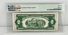 1928 D  2 Legal Tender Note Mule Fr 1505m Pmg 64 Epq Two Dollar Red Seal Bill