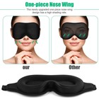3d Travel Silk Eye Mask Sleeping Soft Padded Shade Cover Rest Relax Blindfold