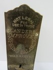Vtg Lander s Improved Spring Balance Hanging Scales Brass Front Works Guc
