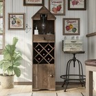 Valko Rustic Oak 1-drawer 5-bottle Wine Rack By Furniture Of Reclaimed Oak
