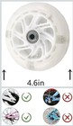 A Pair Of Children s Bicycle Riding Flash Silent Training Wheels  Suitable Fo   