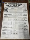 2  Vintage 1940 s Knuth Co  Harley Davidson Police Motorcycles Sales Advertising