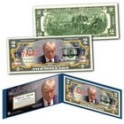 Donald Trump Presidential Official Mugshot Genuine Color  2 Two-dollar U s  Bill