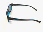 Tifosi Optics Hagen Sunglasses Black And Blue  W smoke blue Mirror Lenses   292