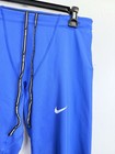 Nike Dri-fit Running Tights Mens L Blue Athletic Compression Leggings Drawstring